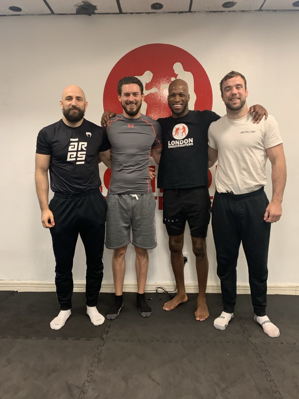 Tim Collet with UFC welterweight Michael Venom Page